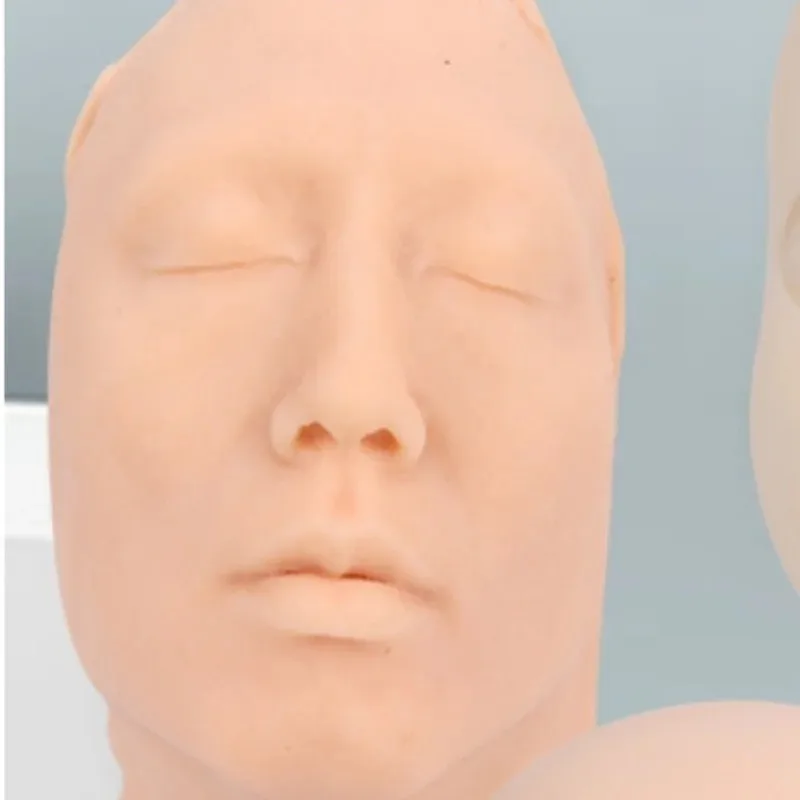 Micro-shaping human head model Silicone simulation facial injection suture skin pad kit dummy