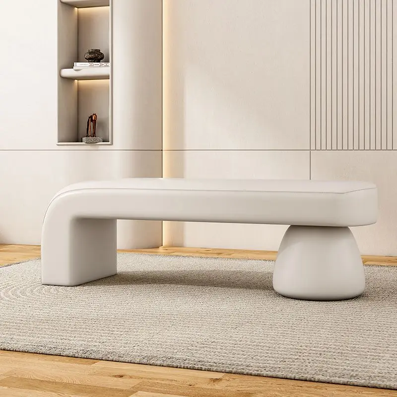 Light Luxury Minimalism Cloakroom Shoe Stool  Women Modern Shoe  Living Room Bench Elegant Bedroom Bed End Seat