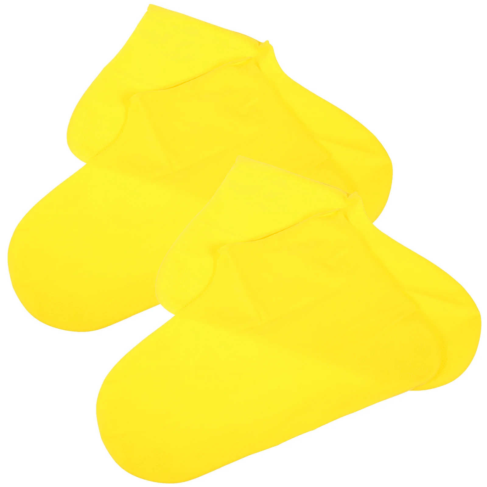2 Pairs Proof Waterproof Boot Cover Shoe Covers Rain for Shoes Yellow Emulsion Protector