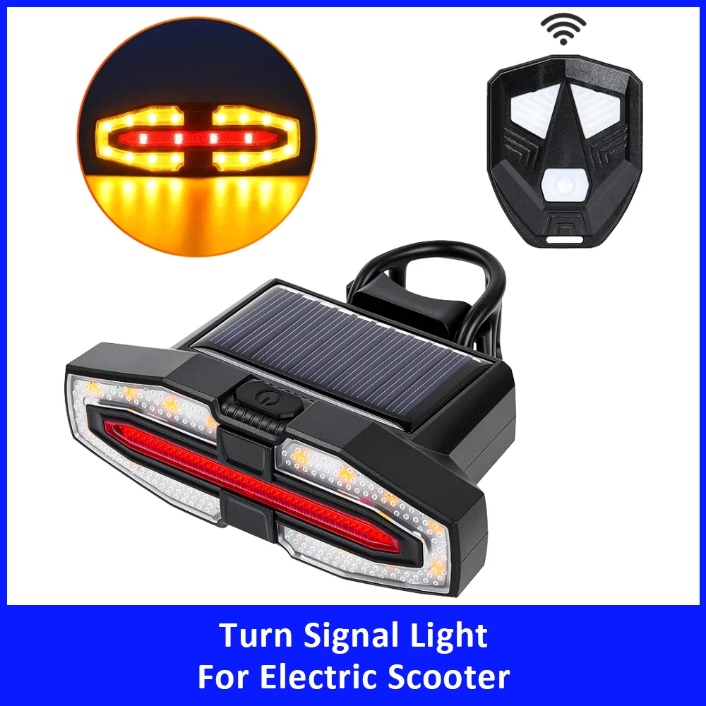 

Solar Charging Turn Signal Light Remote Control for Xiaomi Mi4 4Pro 5 5Pro for Ninebot G30 G2 E2 F2 F3 E3 Universal for Scooter