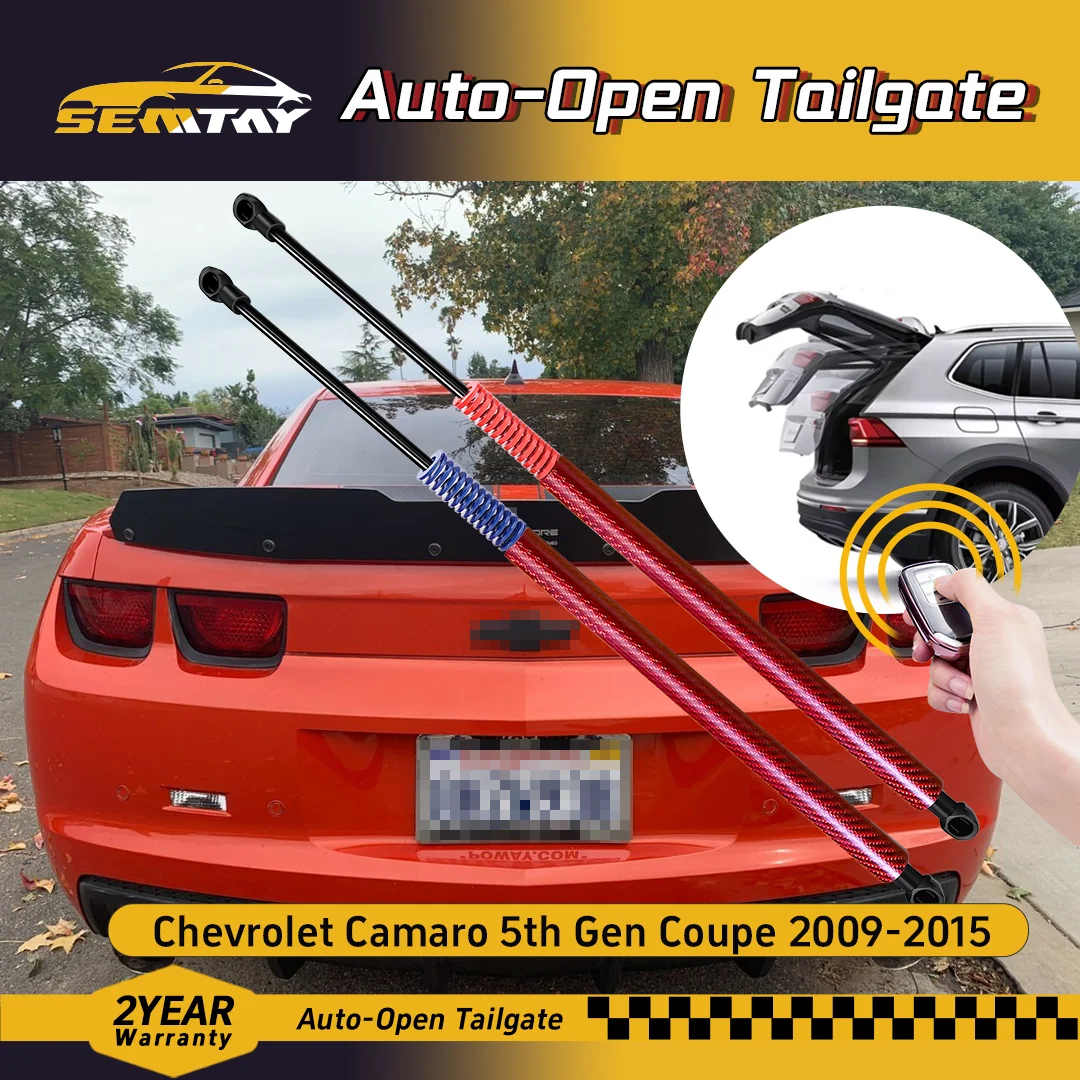 SEMTAY Automatic Lifting Trunk Struts with Spring for Camaro 5th Gen Coupe 2009-2015 Rear Tailgate Boot Lift Supports