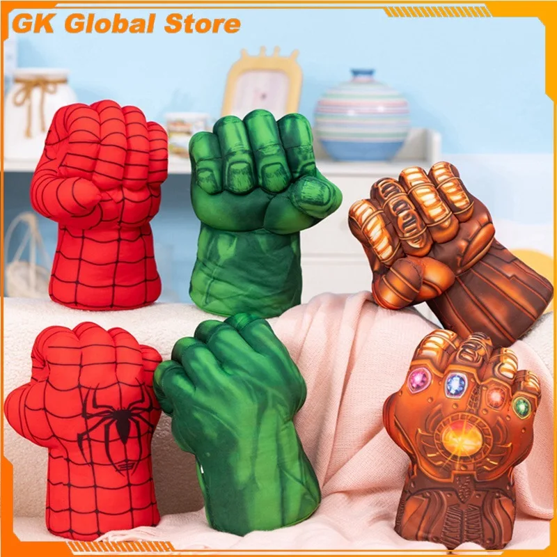 The Avengers 26cm Movie Figure Hulk Thanos Perimeter Plush Model Boxing Gloves Desktop Decoration Ornaments Birthday Gifts Toys