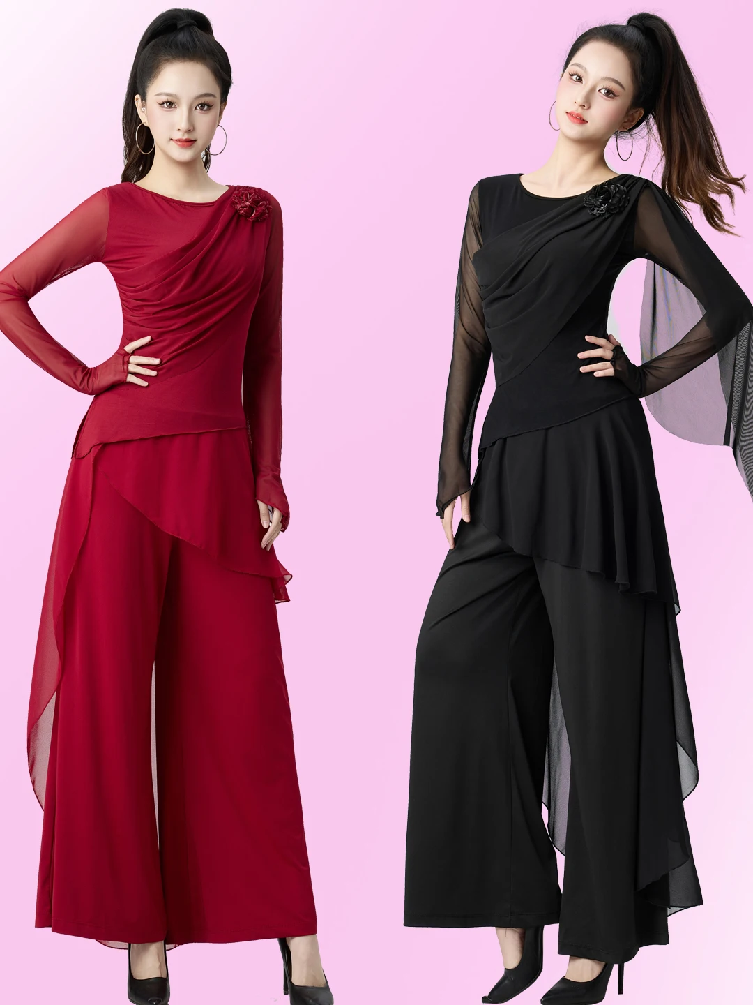 ensemble-de-tenue-de-danse-moderne-jupe-a-manches-longues-pantalon-costume-deux-pieces-pour-la-danse-carree-vetements-de-sport-pour-le-fitness-et-le-yoga-uniforme-pour-femmes