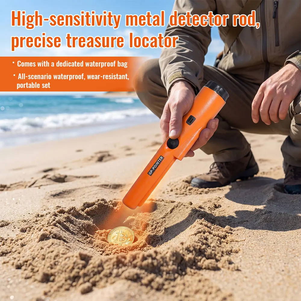 

New High QualityHandheld Metal Detector GP-pointer Waterproof Positioning Rod Detecting With Bracelet LED Lights