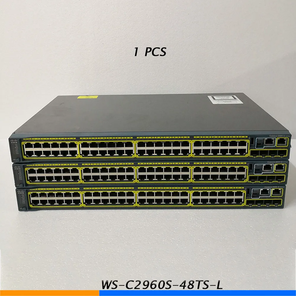 

1 Pcs For CISCO WS-C2960S-48TS-L 48 Port Gigabit 4SFP Optical Port Management Network Switch