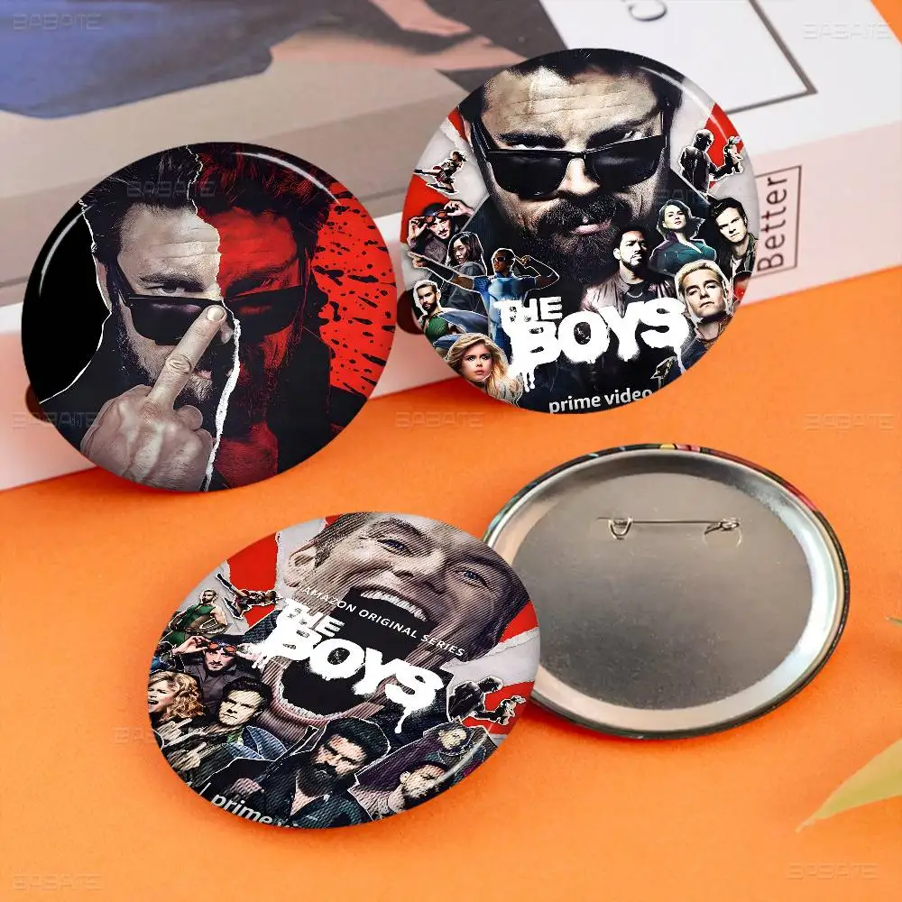 

TV Show The Boys Soft Button Pin Bright Printed Icon Gift For Friends Badge Collar Brooch Lapel Pin Metal
