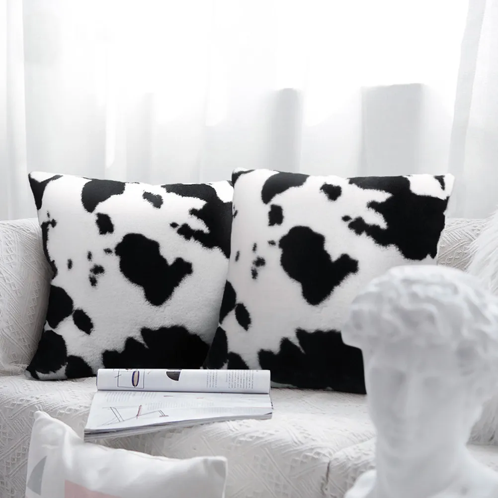 Cow Spots Throw Pillow Covers Premium Comfortable Washable Cushion Cover for Living Room Bedroom Sofa Couch Car Seat Home