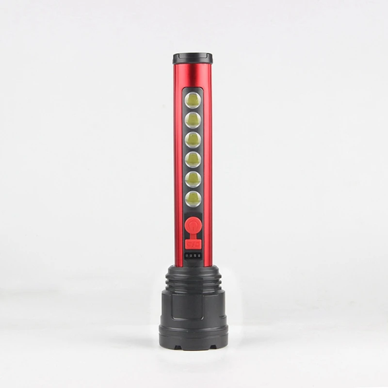 HOT SALE Flashlight USB Charging Power Display Cob Side Lamp Outdoor Remote Flashlight Searchlight For Camping