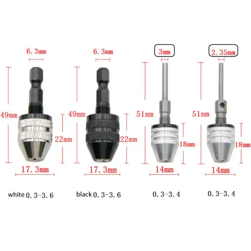 Screwdriver Impact Driver Adaptor Sturdy And Durable Aluminum Alloy Fixture Tools Drill Chuck Adapter Lightweight Design Damping