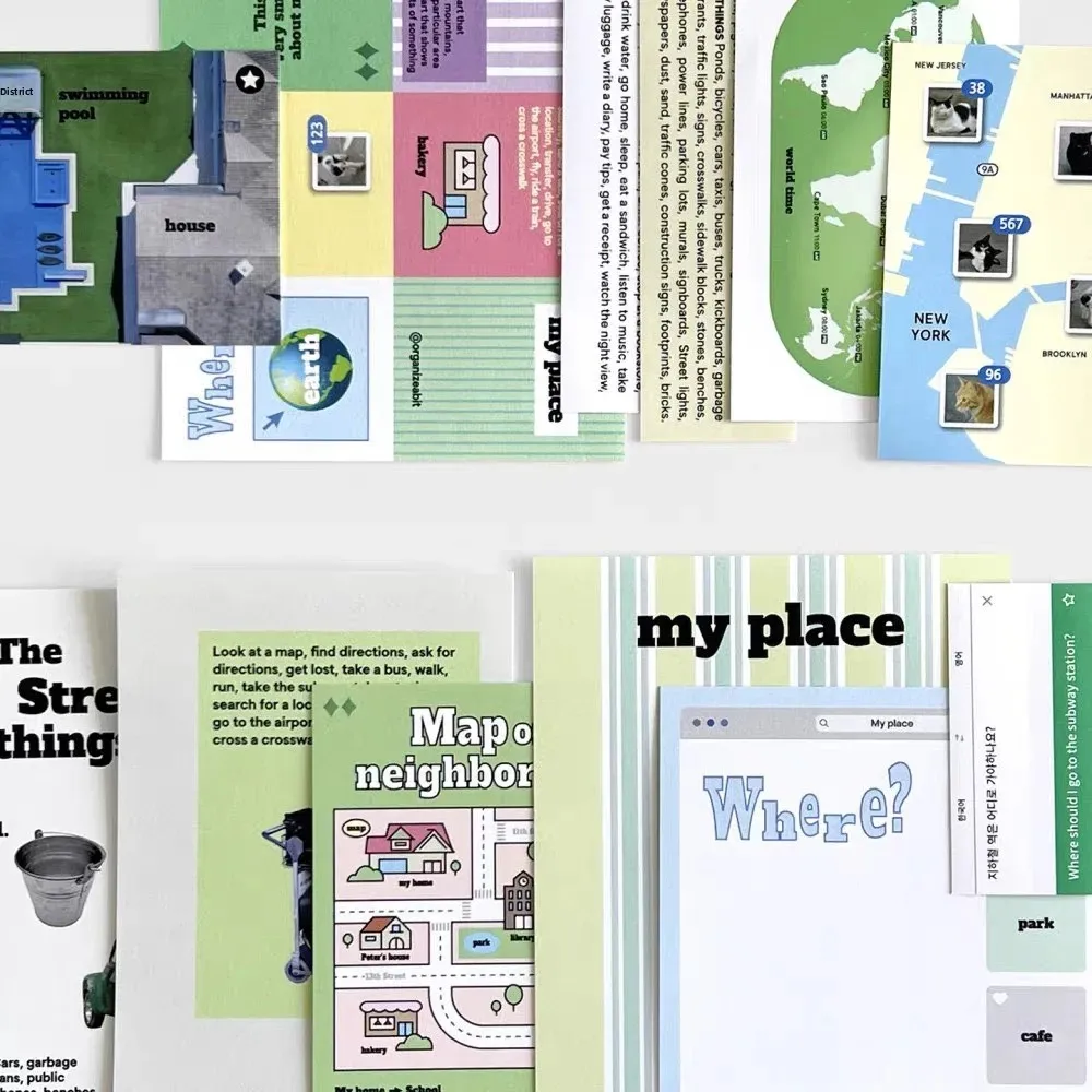 المواد السرية الكورية سكرابوكينغ ملصق حزمة OAB الزخرفية ملصق المواد اليدوية ألبوم التعبئة والتغليف موضوع التصميم