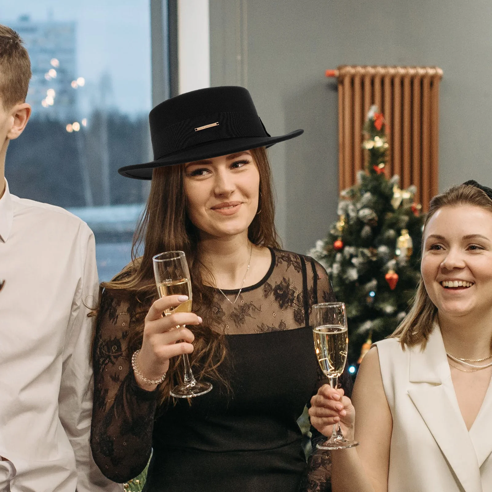 

Top Hat Black Vintage Men'S Fedora For Bolero Hat Parties Travel Top Hats For Men Outdoor All Seasons Hats