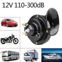 300db 12V 48W Car Snail Air Horn Waterproof Train Horn Dual-tone Loud Signal Super Loud Horn for Motorcycle Car Truck