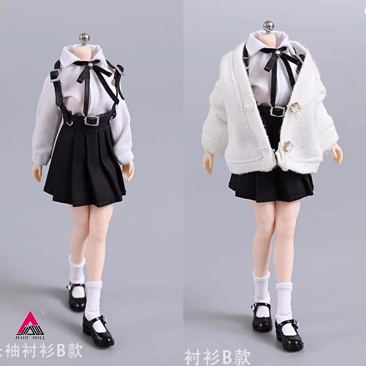 

cdtoys 1/12 Scale cd042 Girl Student Uniform Suits Clothes Model Fit 6'' TBL PH Female Soldier Action Figure Body Dolls