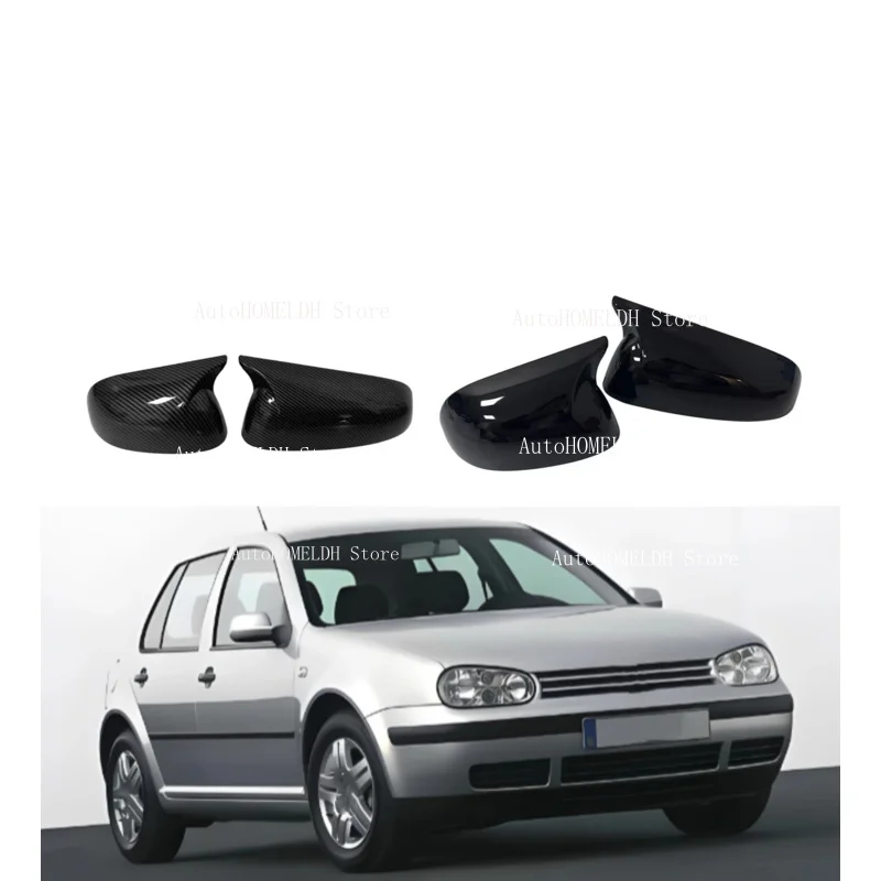 Car Rearview Mirror Cover  Fit For Volkswagen VW Golf MK4 2002 2003 2004 2005 Exterior Side Door Housing Shell Trim Wing Cap ABS