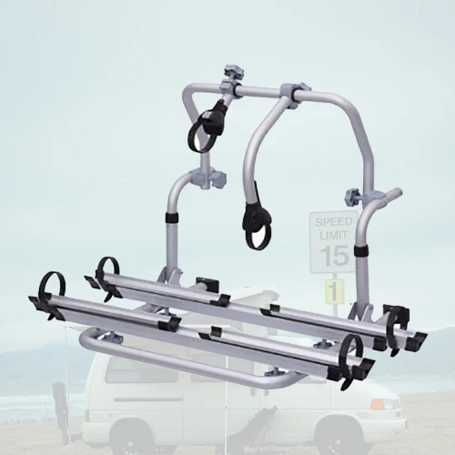 Space-Saving Aluminum Alloy RV Bicycle Rack - Ideal For Limited Storage In Motorhomes