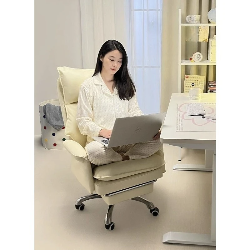 Weicher, großer und hoher Bürostuhl, 200 Pfund, PU-Leder, Chefbürostuhl mit Fußstütze, Computerstuhl, Heimbüroschreibtischstühle