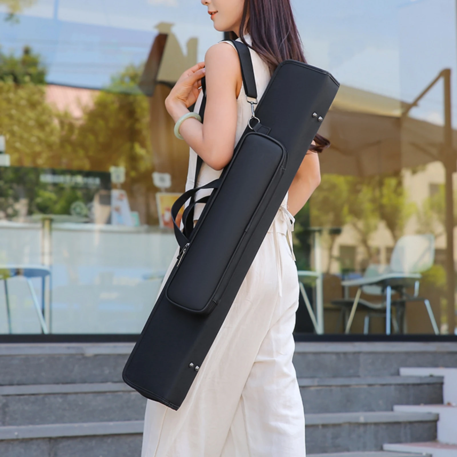 Pool Cue Case Zippered Pool Cue Case with Shoulder Strap Lightweight Comfortable for Tournaments