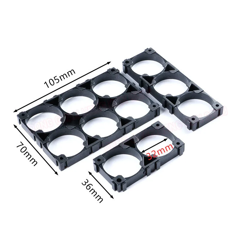 32650 32700 32900 Lithium Battery 2/3/6 Union Snap Connection Assembly Bracket Holder Bracket Fixing Bracket/Battery Connector