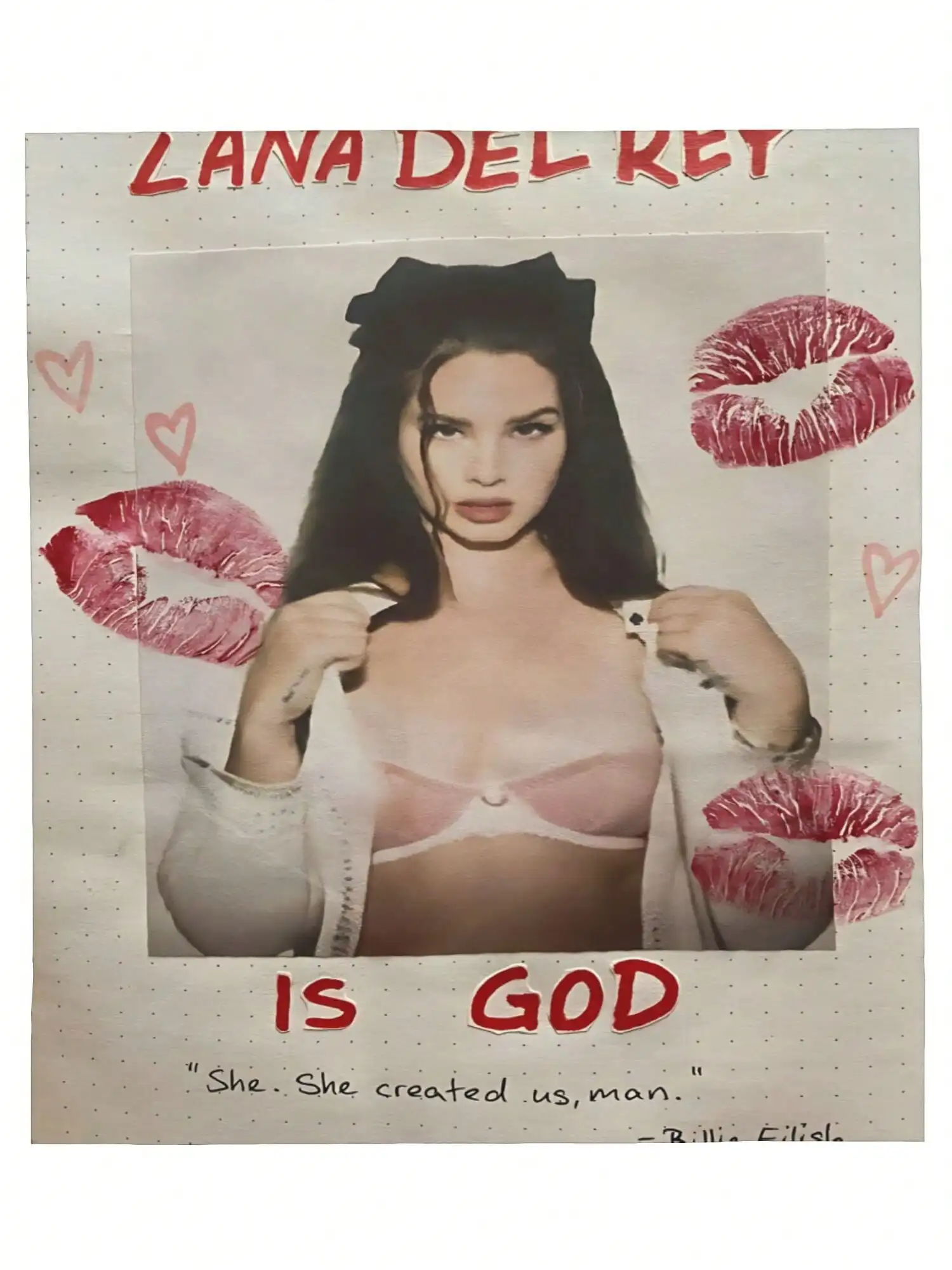 Customize 1pcs Soft Personalised Lana Del Merch Rey Flannel Thick Blanket, Suitable For Sofa, Bed, Living Room, Travel, Office,
