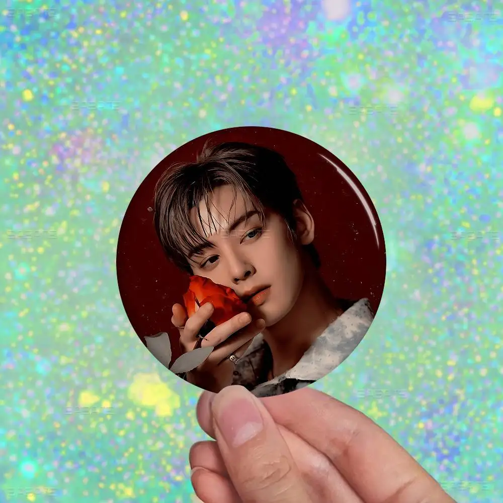 المغني C-Cha EunWooS صور دبابيس الإبداعية شارة مستديرة الهدايا دبابيس 32/44/58 مللي متر #5