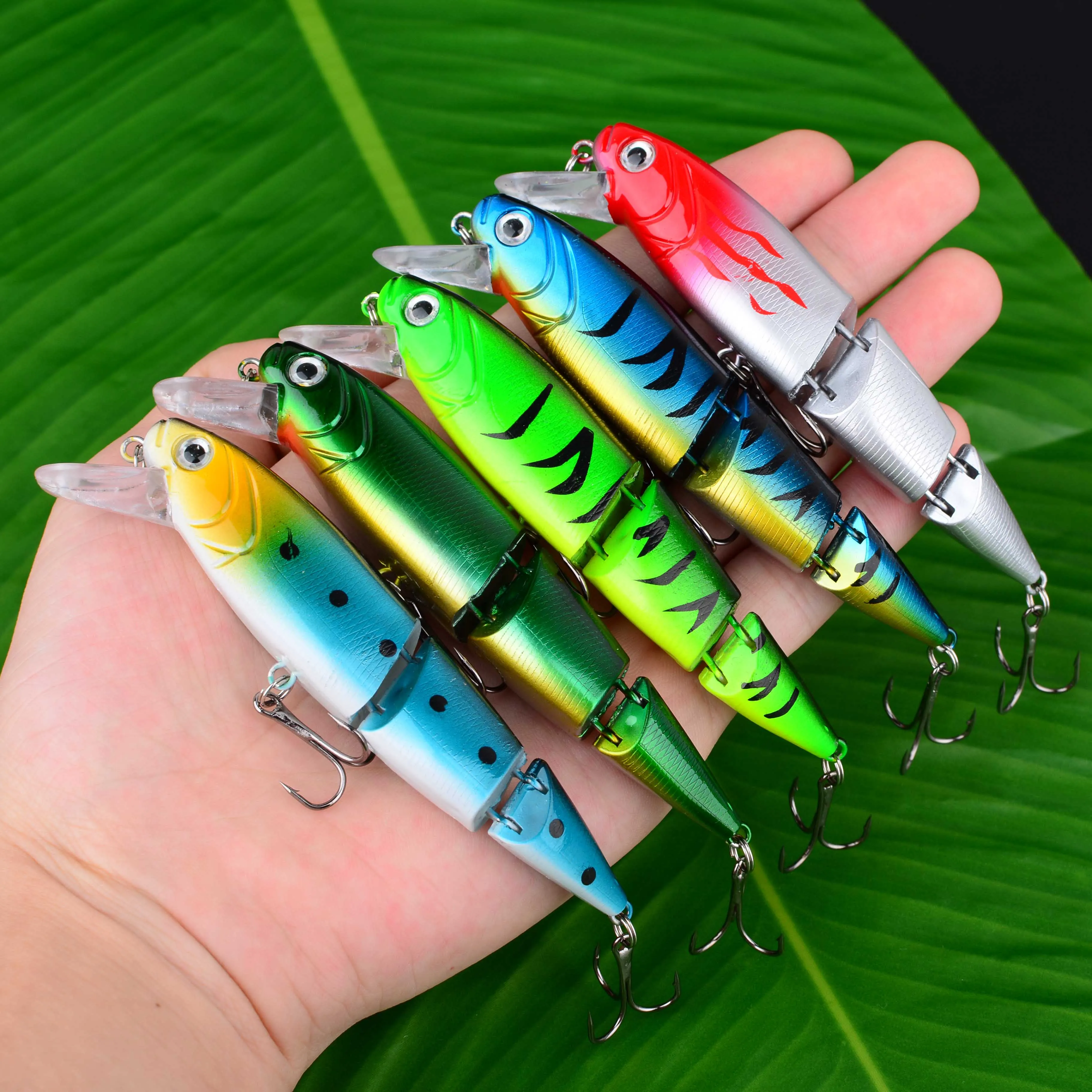 1PCS Wobblers Fishing Lure Multi-section Hard Bait 11CM 15g Artificial Bait Minnow Lure Crankbait Perch Carp Fishing Tackle Lure