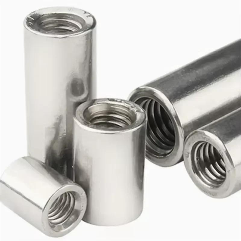 201 Stainless Steel Extended Round Nut with Thick Internal Thread
