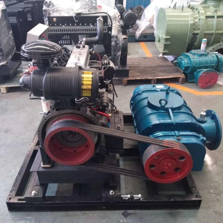 

Roots Blower with diesel Engine