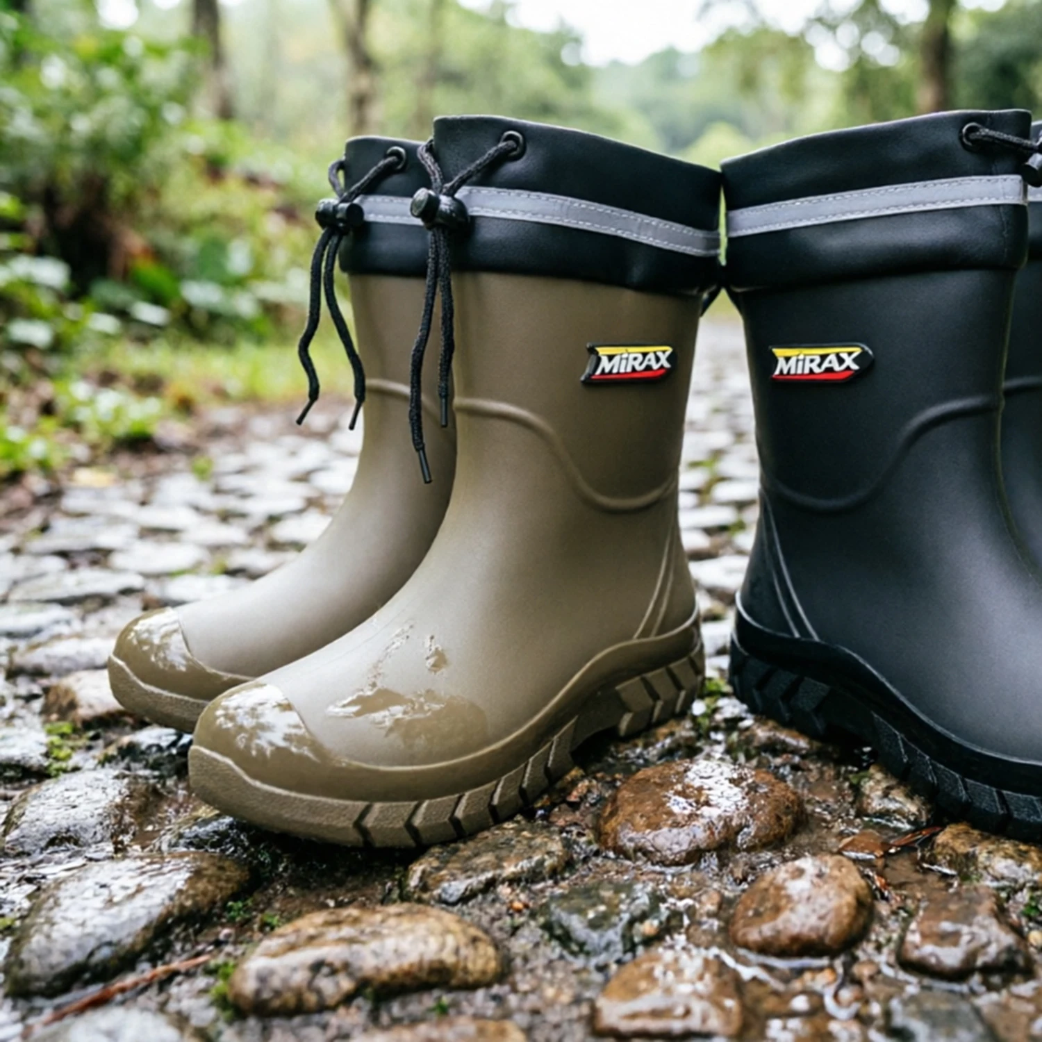Modische, leichte, wasserdichte und rutschfeste Damen-Regenschuhe für Outdoor-Aktivitäten – Detail 3