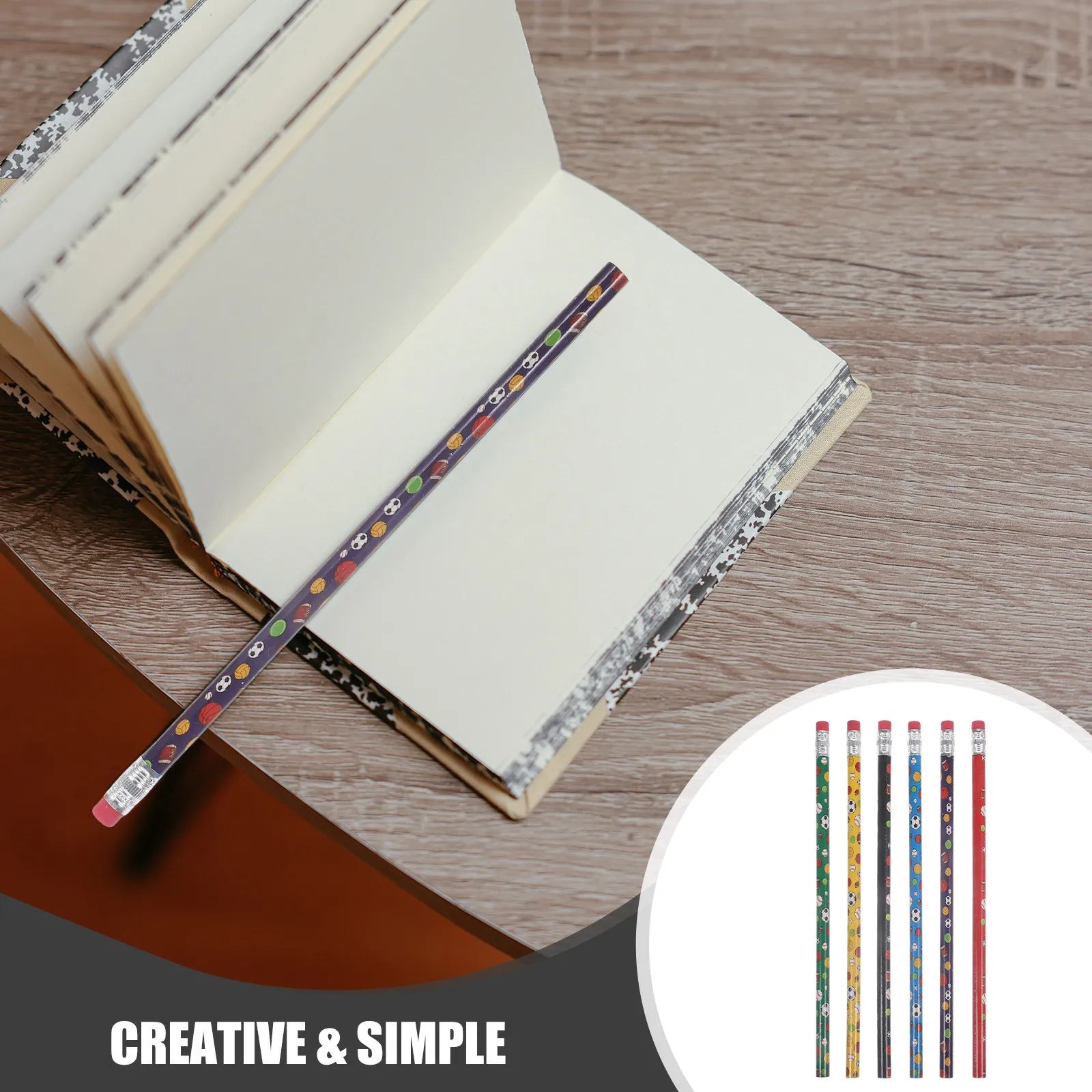 

Набор из 48 спортивных карандашей для футбола, маленькие деревянные карандаши для письма с ластиками, для рисования и черчения, канцелярские принадлежности, подарки, карандаши для скетчинга