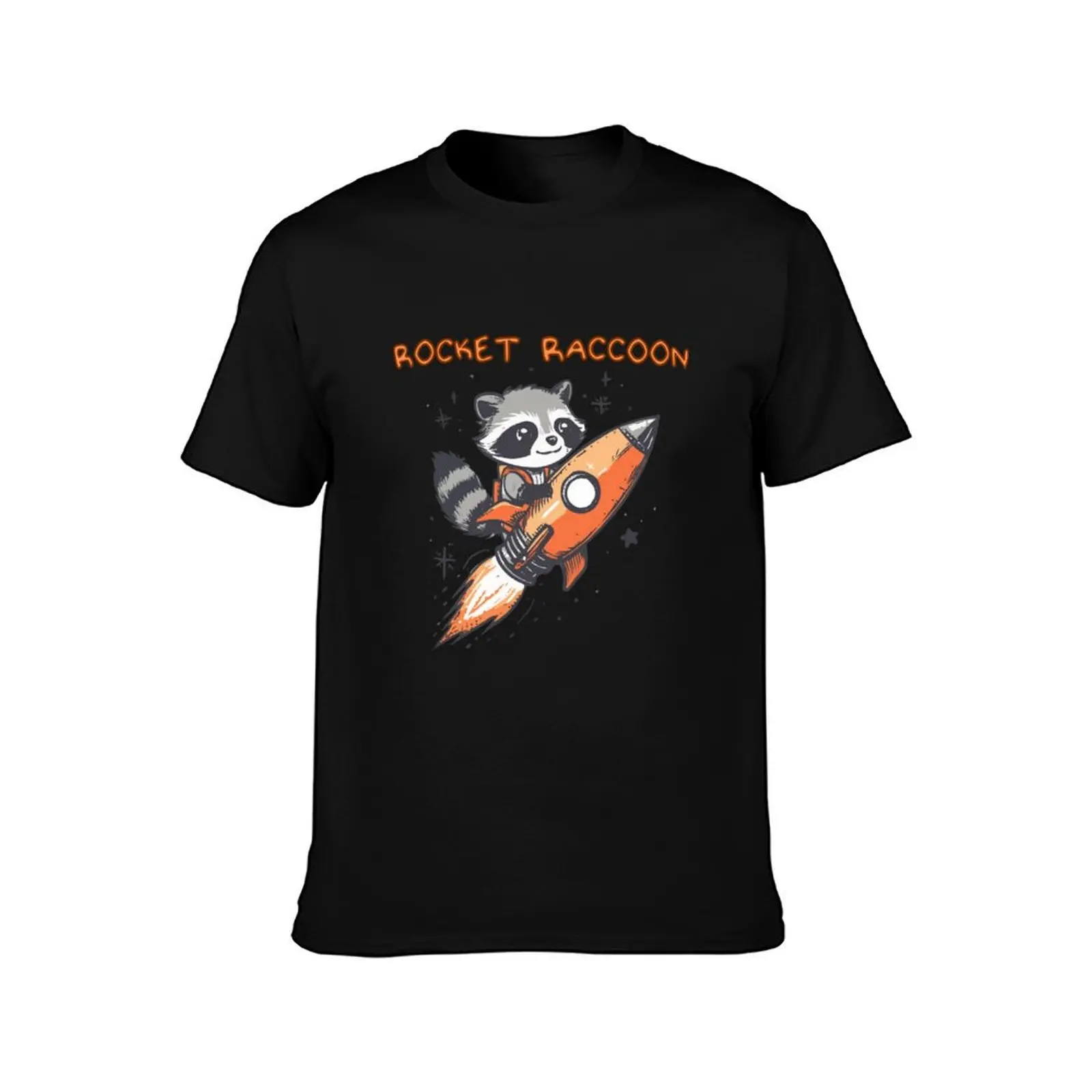 Rocket Raccoon T-Shirt Summer Casual Cotton Tee Oversized Streetwear Tops Vintage Graphic Print Loose Fit Short Sleeve