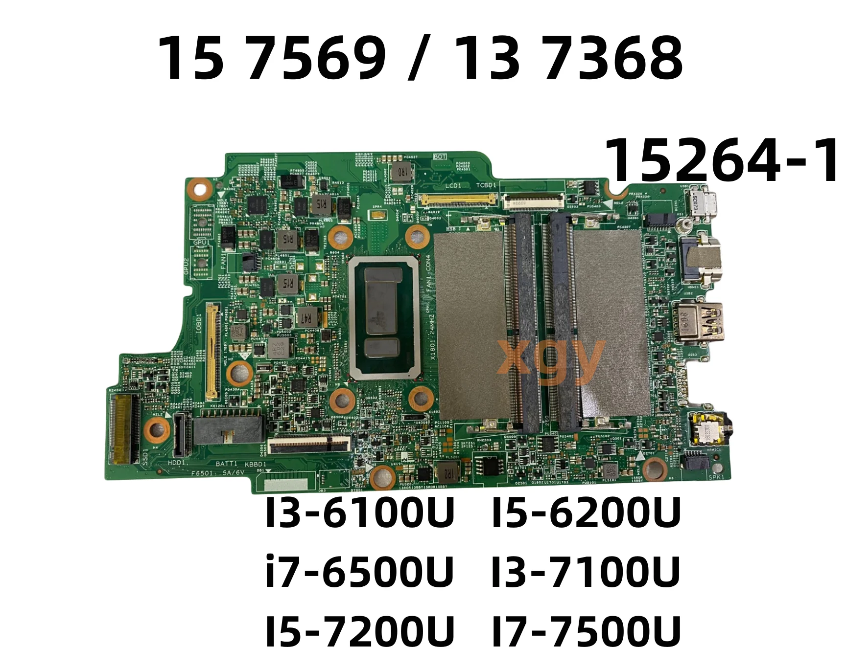 

FOR Dell Inspiron 15 7569 13 7368 Laptop Motherboard I3 I5 I7 6th/7th Gen CPU 15264-1 08DX5J 00M56T 15 100% Tested Perfectly