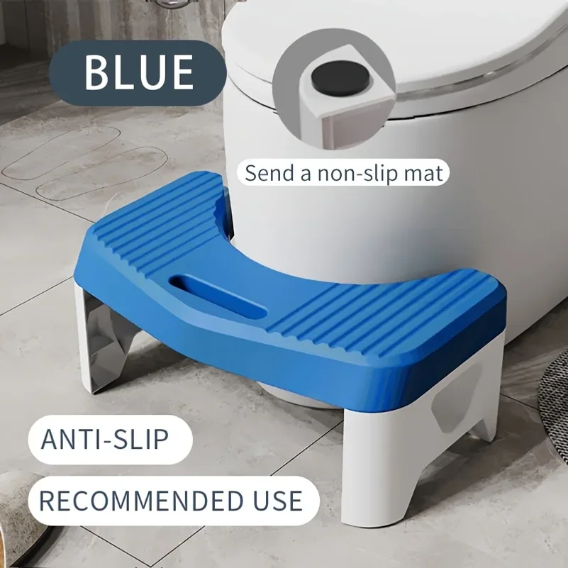 1 Stück Toilettenhocker für Badezimmer, Komfort-Toilettenhocker für Erwachsene, Kinder, Schwangere, Hockhilfe-Fußhocker, Rutschfeste Verstärkung