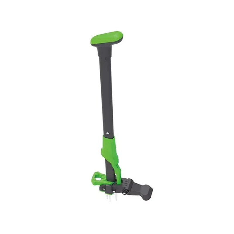 Four-claw vertical weeding tool, hand weeding tool for gardening, long handle, ergonomic with convenient discharge