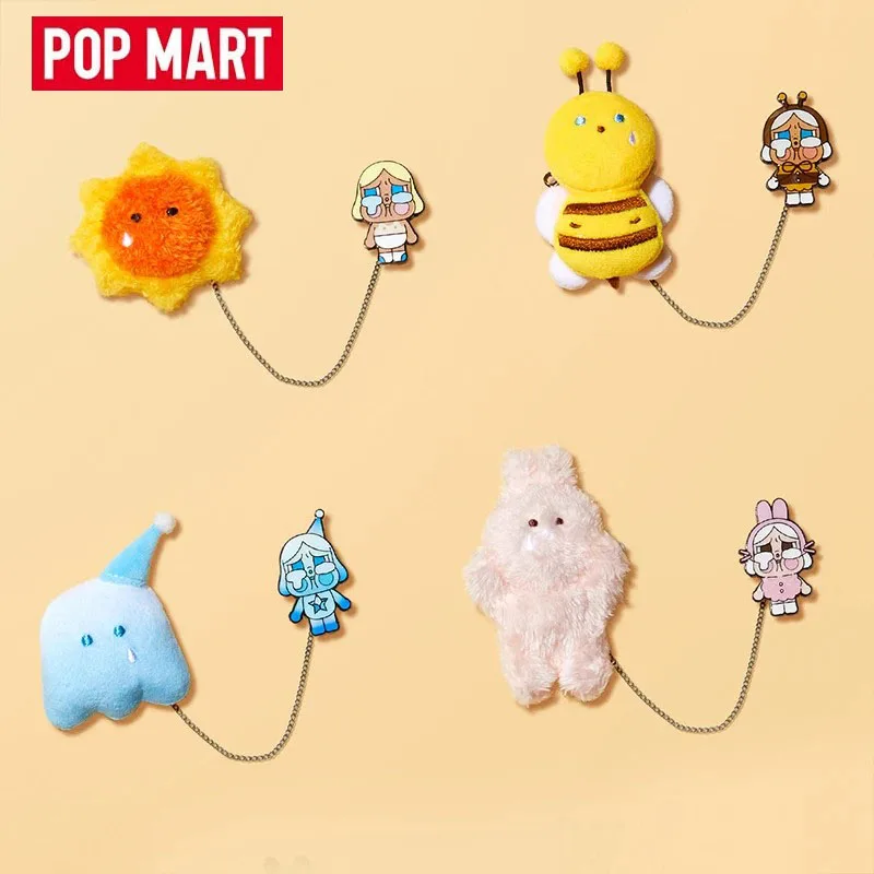 Pop Mart Crybaby Crying Again Series - Plush Badge Guess Bag Original Toys Doll Cute Anime Figure Desktop Ornaments Collection