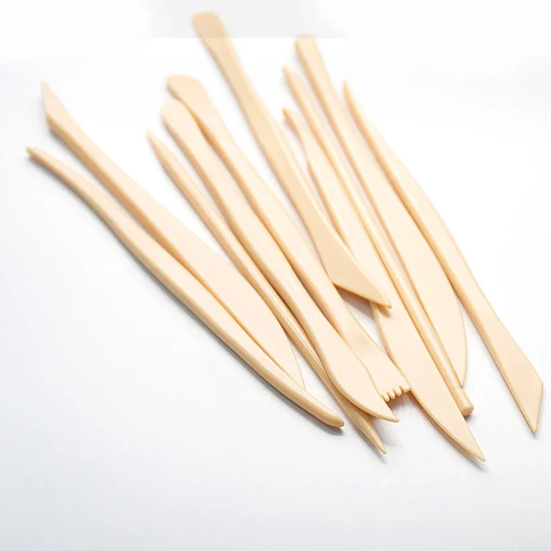 10pcs/set Clay Sculpting Tool Wax Carving Pottery Tools Plastic Carving Sculpture Shaper Polymer Modeling Clay Tools