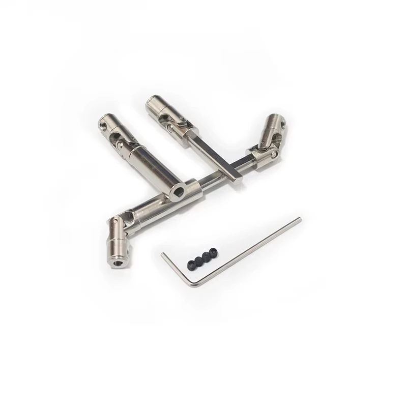 1Pcs Metal Drive Shaft CVD Driveshaft Steel Drive Shaft Universal Joint for RC Car Modified Metal Upgrade Parts 42mm To 155mm