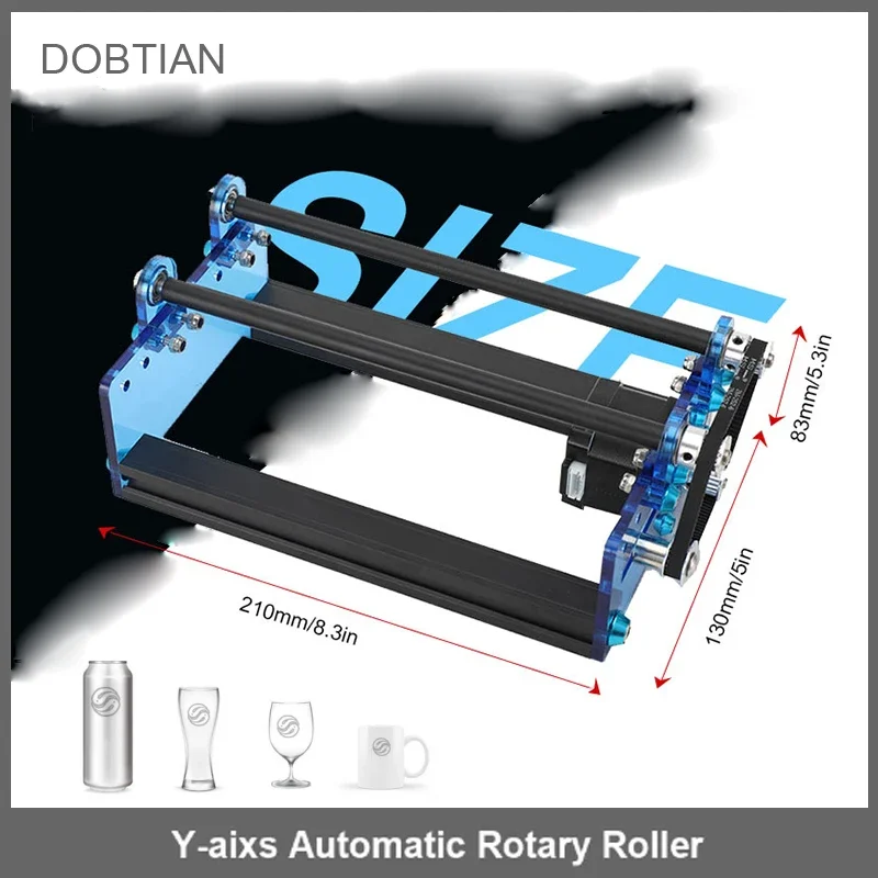 

3D Printer Laser Engraving Machine Y-axis Rotary Roller Engraving Module for Engraving Cylindrical Objects Cans