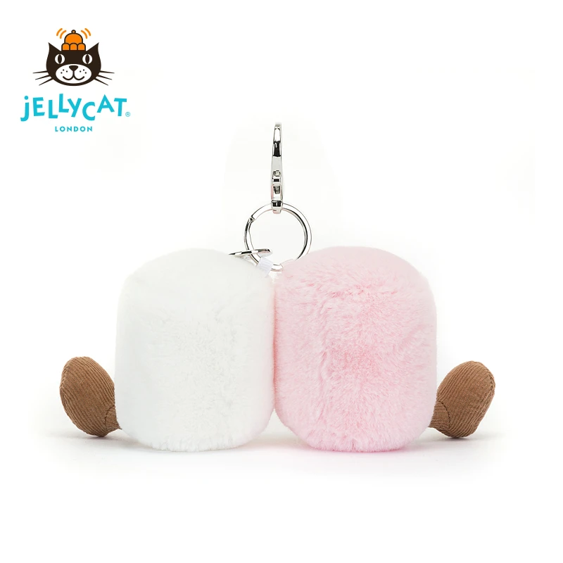 British Jellycat Fun Pair Marshmallow Bag Pendant Plush Toy Pendant Keychain