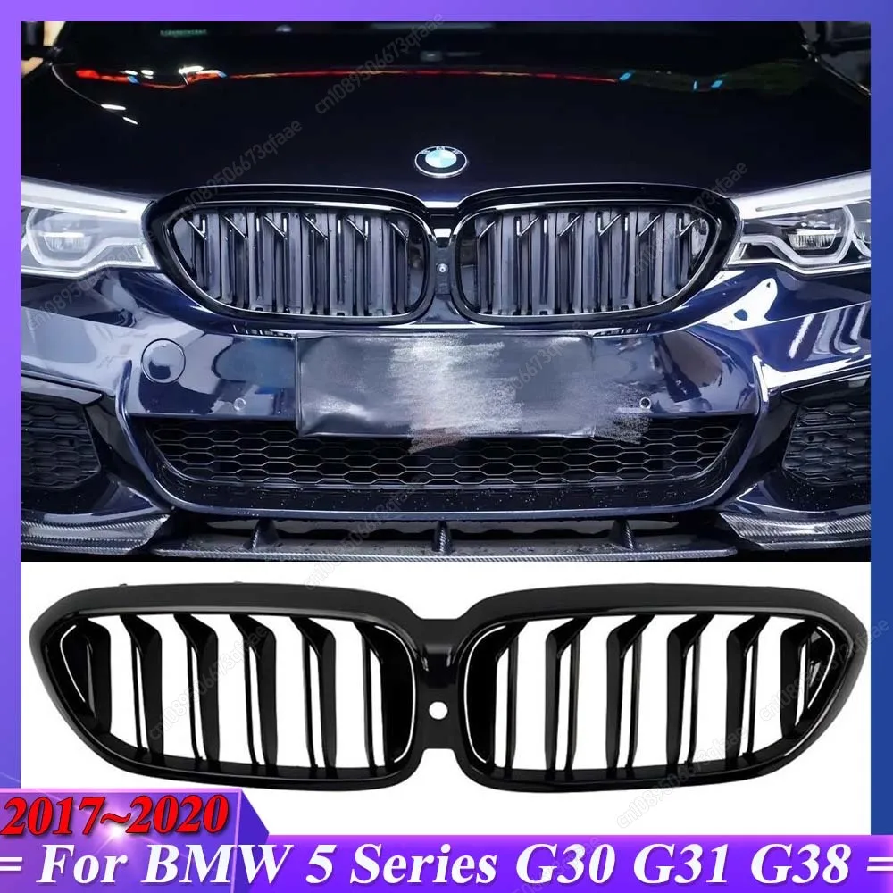 

For BMW 5 Series G30 G31 G38 2017-2020 Body Kits Upgrade To Facelift Style Racing Grills Front Bumper Kidney Grille Grill Tuning