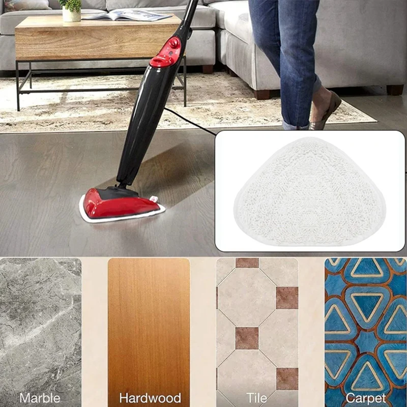 4 шт. подушечки для паровой швабры для пылесоса Vileda Ocedar, моющиеся многоразовые треугольные подушечки для швабры, ткань для чистки пола, детали инструментов