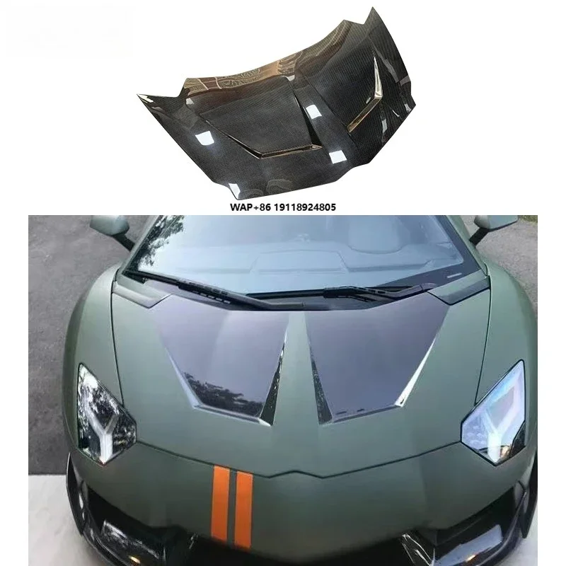 

Aventador 1016 Dry Carbon Front Bonnet Hood Excellent Quality Exterior Accessory With Good Fitment