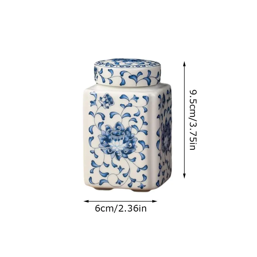 Kitchen Seasoning Ceramic Tea Pot Traditional Chinese with Lid Airtight Food Storage Containers Reusable Pantry Organization view 6