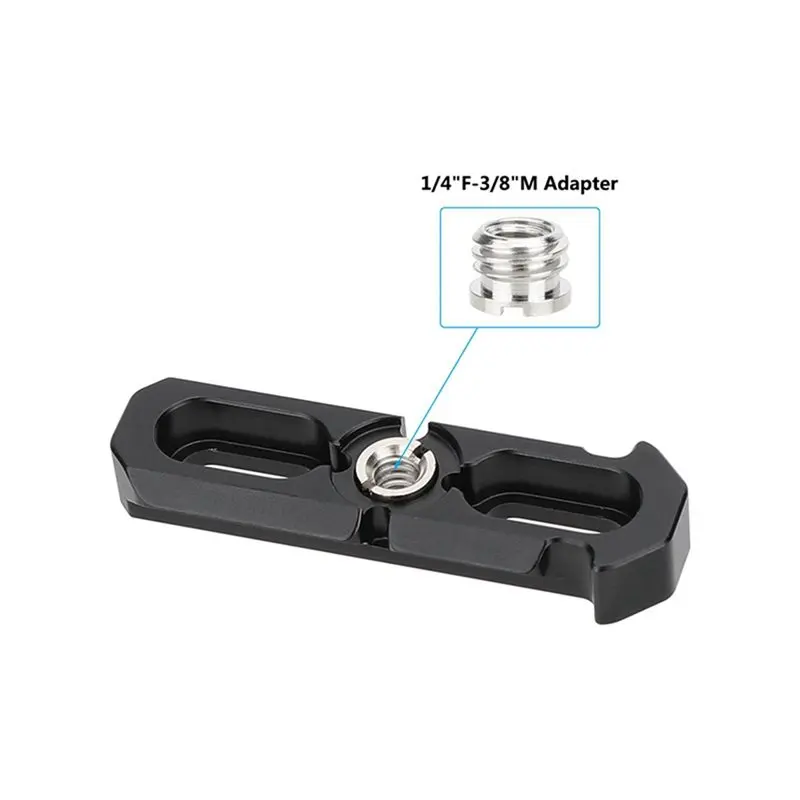 ABGI-Aluminium Schnellwechsel-68-mm-NATO-Schiene mit ARRI-Halterung & 1/4"-Buchse auf 3/8"-Stecker-Adapter für Kamerakäfig-Erwei – Detail 4