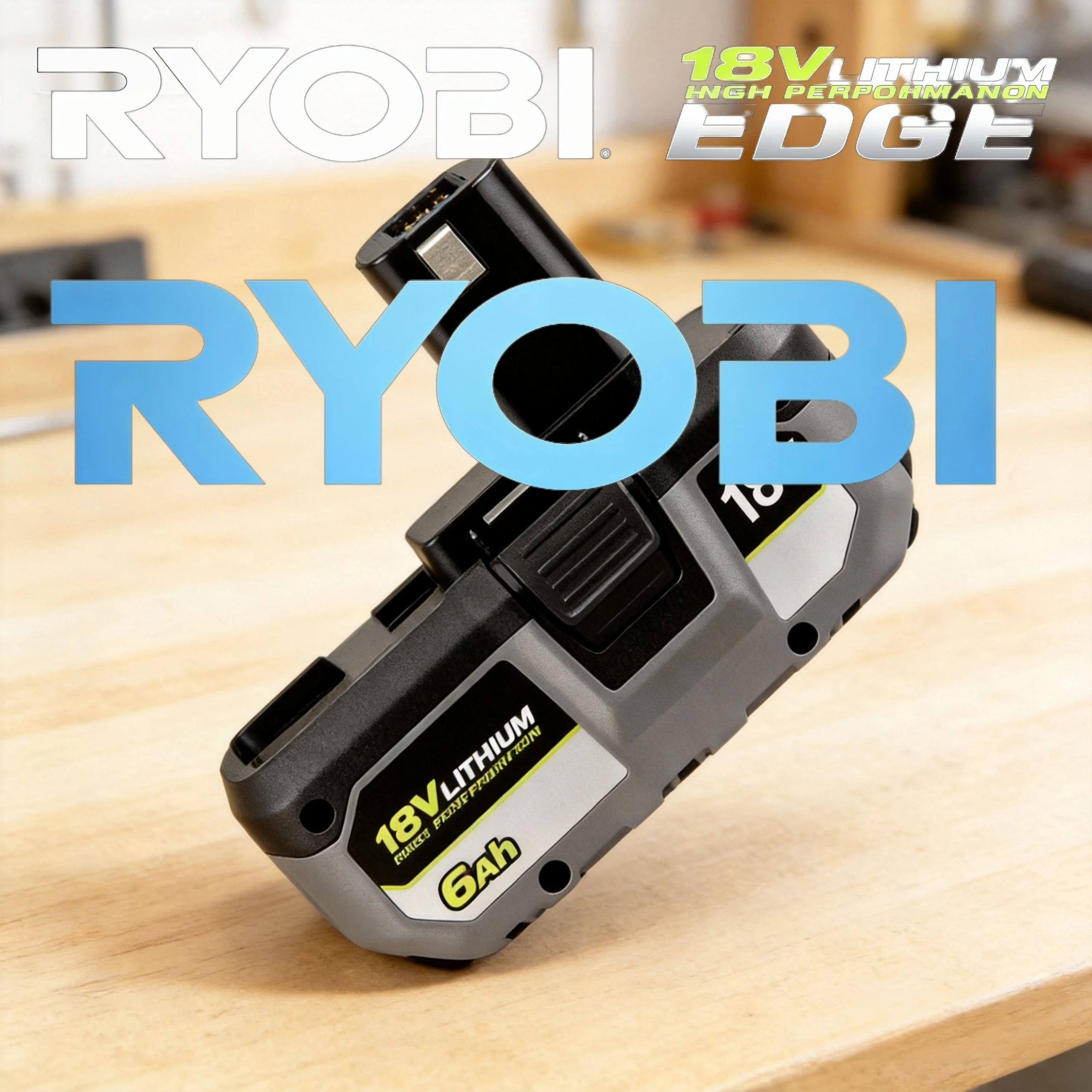 18V Replacement Lithium Battery for RYOBI P108 P109 High Performance Power Tool Battery Pack No Memory Effect Low Self Discharge