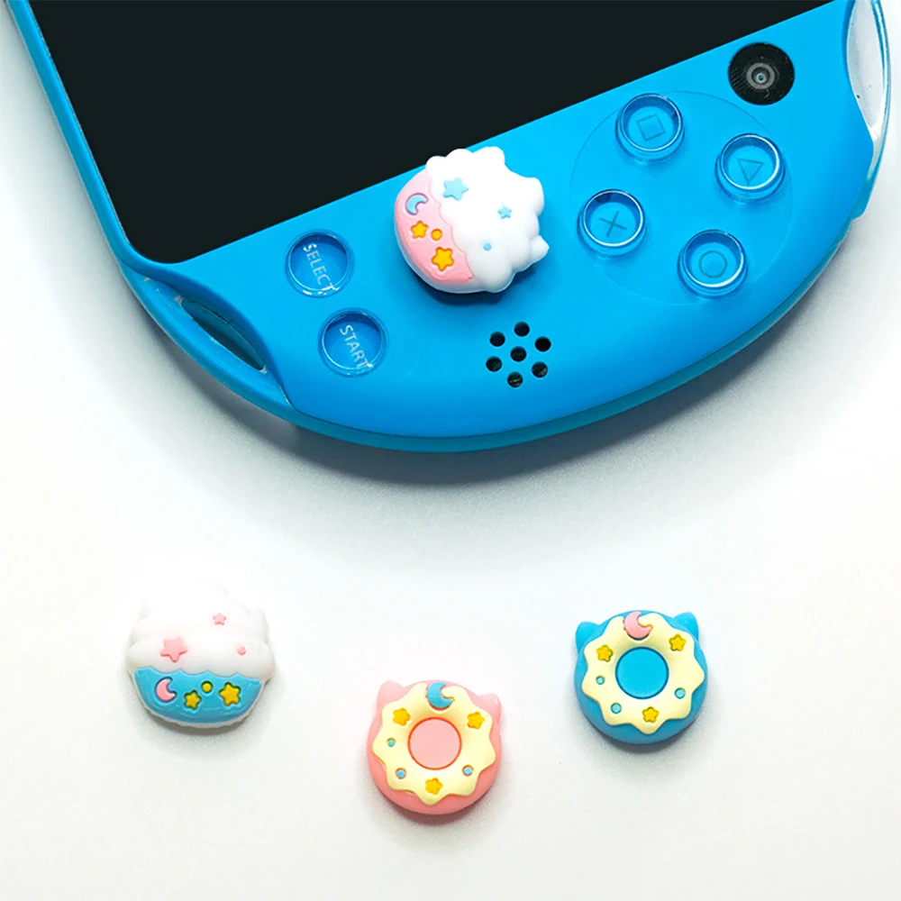 

NEW 4pcs Donut Thumb Stick Grip Cap Cover For PSV1000/2000/PS Vita Controller Gamepad Joystick Case Accessories
