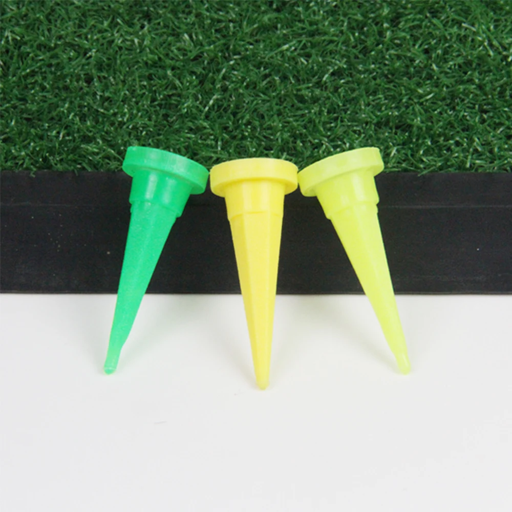 50Pcs/Set 36mm HDPE Plastic Golf Tee Tees Holder Replacement Driving Range Hitting Trainer Club Accessories Random Color