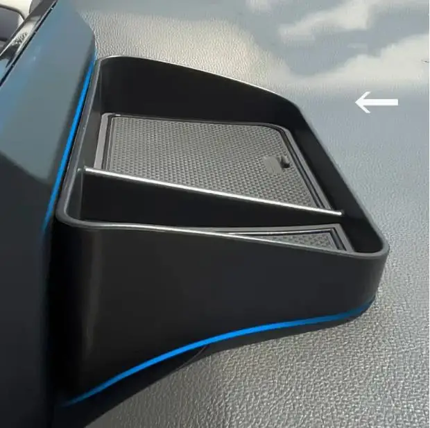 

Universal Durable Plastic Car Dashboard Storage Tray Type For Coin Mobile Phones Including Anti Slip Rubber Pad Auto Accessory