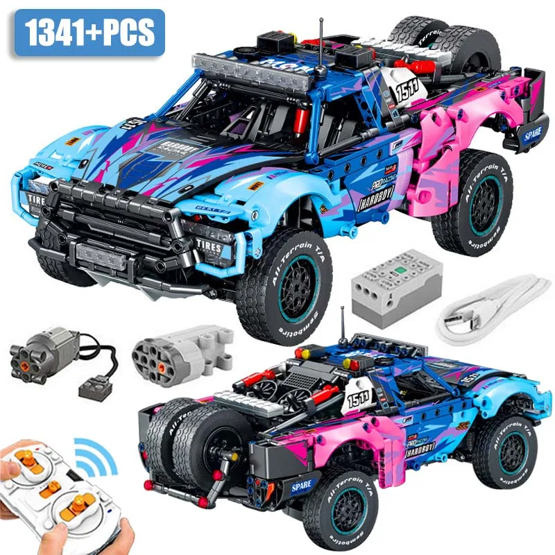 Technical Remote Control Motor Racing Car Building Blocks Conqueror Off-road Vehicle Bricks Toys For Children Children Gifts