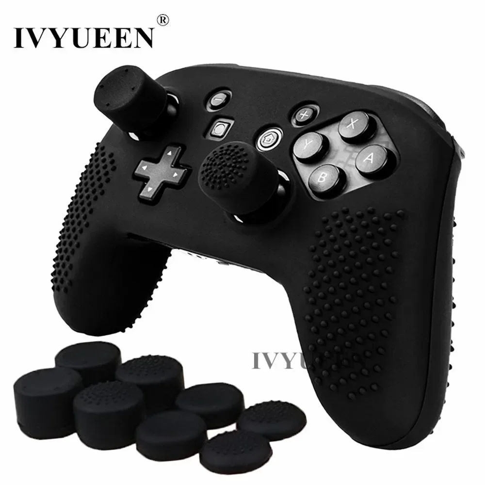 IVYUEENกรณีสำหรับNintend Switch NS NX Pro Controllerป้องกัน 8 Caps GripsสำหรับNintendoSwitch