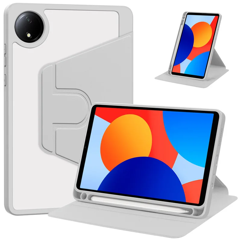 

Чехол для Xiaomi Redmi Pad SE Mini 8,7 дюйма 2024 RedmiPad SE 8,7 с держателем для карандашей, вращающийся на 360 градусов магнитный чехол для смарт-планшета